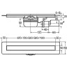 Душевой лоток VIEGA Advantix Basic Set нержавеющая сталь 800 мм 753214
